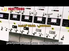 PRY-D1224 Tốc độ cao tự động đầy đủ 4 màu Flexo in Slotting Die cắt máy xếp chồng