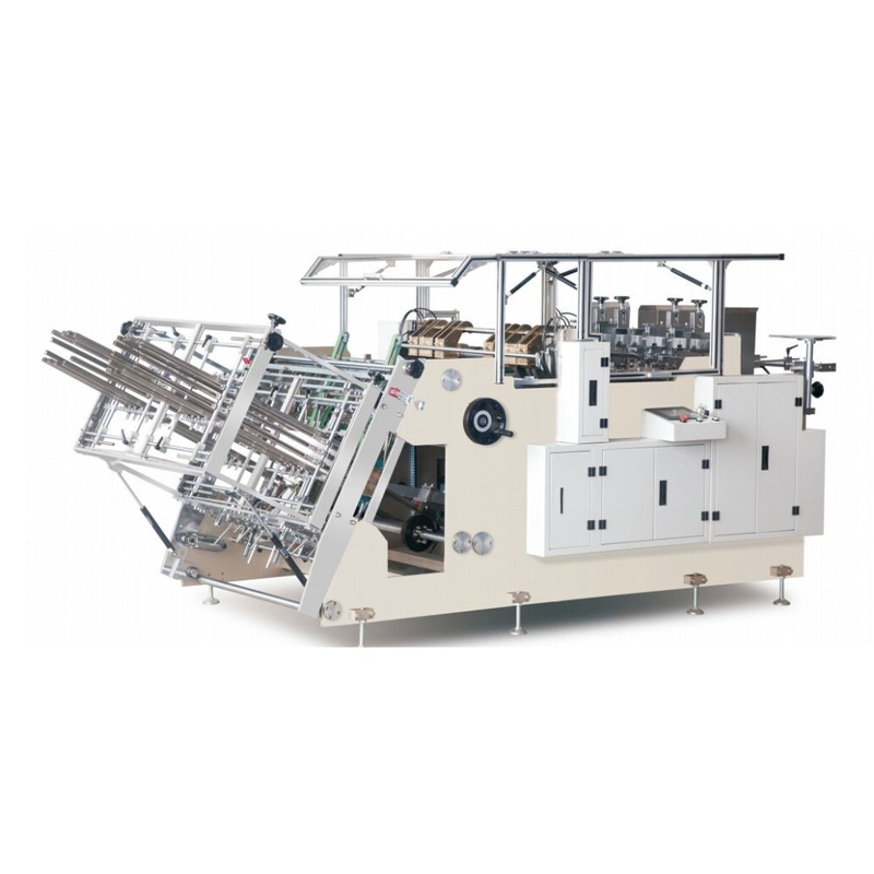 PRY-1200 Fully Automatic Double Line Hamburger Box Carton Erecting Forming Making Machine